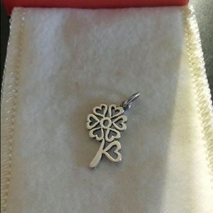 James Avery 7 heart flower charm